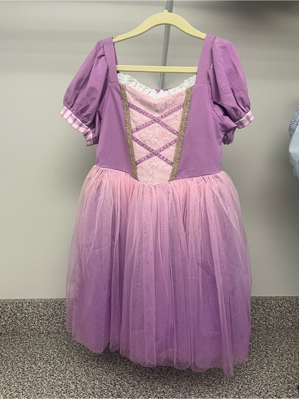 Lavender & Light Pink Tulle Princess Dress for Kids